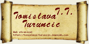 Tomislava Turunčić vizit kartica
